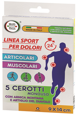 CEROTTI PER DOLORI ARTICOLARI E MUSCOLARI CON ARNICA MONTANA E ARTIGLIO DEL DIAVOLO 9X14CM 5 PEZZI - Farmacianuova.eu