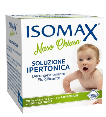 SOLUZIONE IPERTONICA ISOMAX NASO CHIUSO 20 FLACONCINI DA 5 ML - Farmacianuova.eu