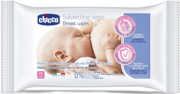 CHICCO SALVIETTE DETERGENTI PER IL SENO 72 PEZZI - Farmacianuova.eu