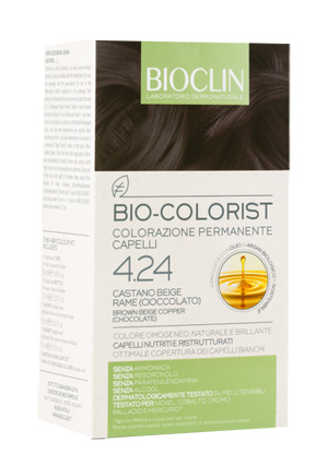 BIOCLIN BIO COLORIST 4,24 CASTANO BEIGE RAME CIOCCOLATO - Farmacianuova.eu
