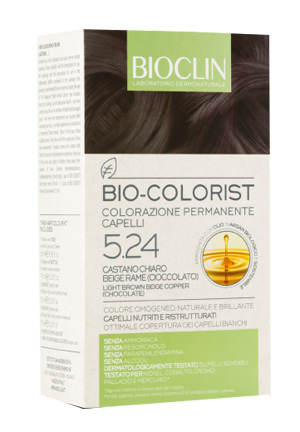 BIOCLIN BIO COLORIST 5,24 CASTANO CHIARO BEIGE RAME CIOCCOLATO - Farmacianuova.eu