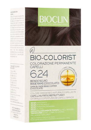 BIOCLIN BIO COLORIST 6,24 BIONDO SCURO BEIGE RAME - Farmacianuova.eu