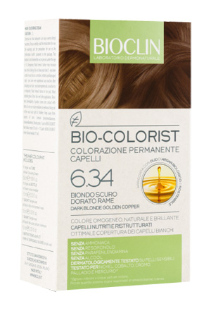 BIOCLIN BIO COLORIST 6,34 BIONDO SCURO DORATO RAME - Farmacianuova.eu