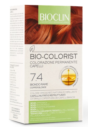 BIOCLIN BIO COLORIST 7,4 BIONDO RAME - Farmacianuova.eu