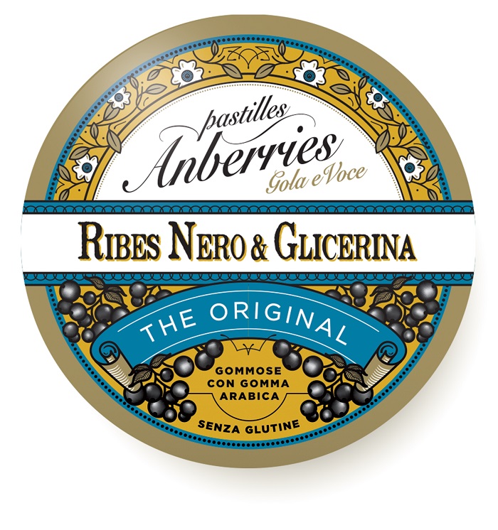 ANBERRIES CLASSICHE RIBES NERO & GLICERINA CARAMELLE 55 G - Farmacianuova.eu