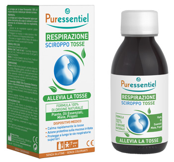 PURESSENTIEL SCIROPPO TOSSE RESPIRAZIONE DISPOSITIVO MEDICO 125 ML - Farmacianuova.eu