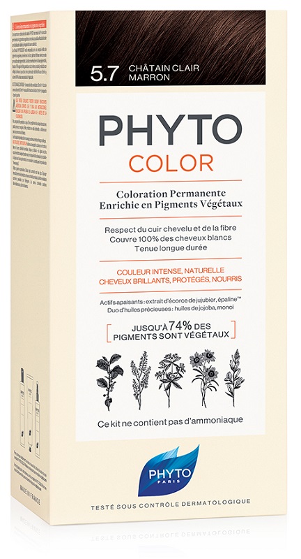 PHYTOCOLOR 5,7 CASTANO CHIARO TAB LATTE + CREMA + MASCHERA + 1 PAIO DI GUANTI - Farmacianuova.eu