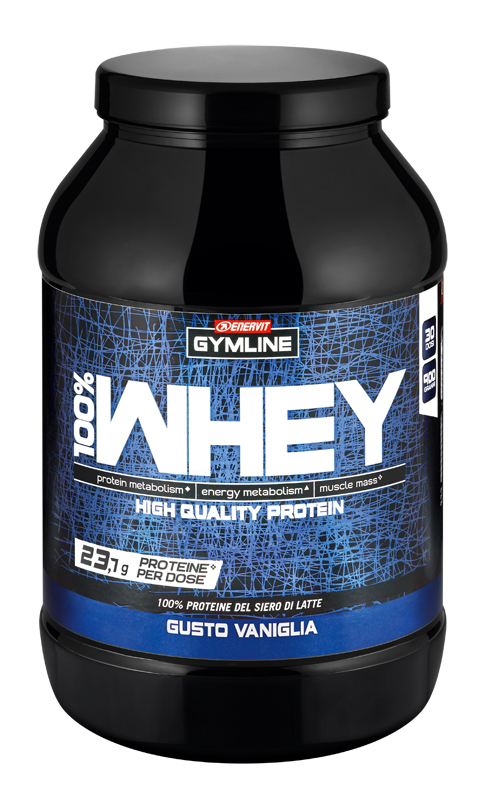 GYMLINE 100% WHEY CONCENTRATE VANIGLIA 900 G - Farmacianuova.eu