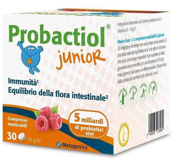 PROBACTIOL JUNIOR 30 COMPRESSE MASTICABILI NEW - Farmacianuova.eu
