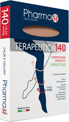PHARMASI GAMBALETTO 140 DENARI PUNTA APERTA AMBR 3/4 - Farmacianuova.eu