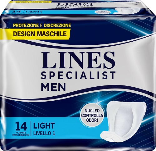 PANNOLONI LINES SPECIALIST MEN LIVELLO 1 14 PEZZI - Farmacianuova.eu