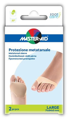 PROTEZIONE MASTER-AID PER METATARSO IN TESSUTO ELASTICO E GEL L 1 PAIO - Farmacianuova.eu