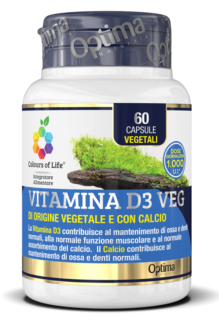 COLOURS OF LIFE VITAMINA D3 VEG 60 CAPSULE 500 MG - Farmacianuova.eu