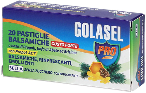 GOLASEL PRO 20 PASTIGLIE BALSAMICHE FORTI - Farmacianuova.eu