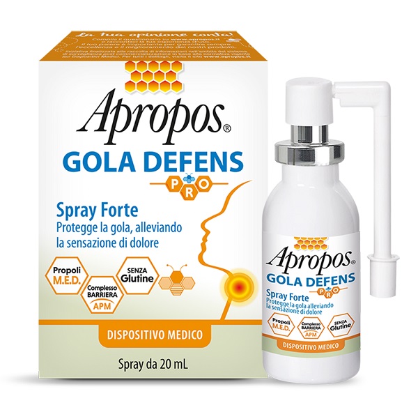 APROPOS GOLA DEFENS PRO SPRAY NO ALCOL 20 ML - Farmacianuova.eu