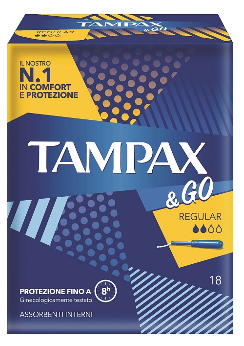 TAMPAX&GO REGULAR 18 PEZZI - Farmacianuova.eu