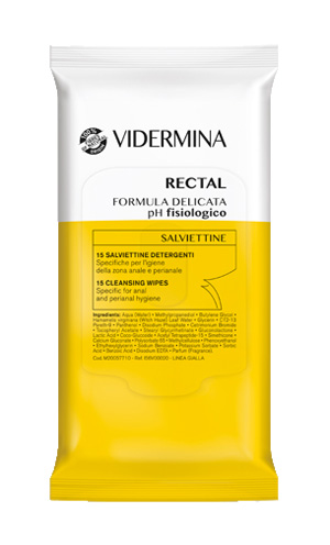 VIDERMINA RECTAL SALVIETTINE 15 PEZZI - Farmacianuova.eu