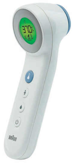 TERMOMETRO BRAUN TOUCH + NO TOUCH MODELLO BNT400 3 IN 1 PER MISURAZIONE TEMPERATURA A DISTANZA DELLA FRONTE CIBO E BAGNO - Farmacianuova.eu