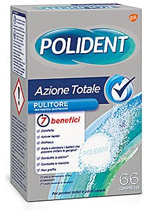 POLIDENT AZIONE TOTALE 66 COMPRESSE PULITORE PER PROTESI QUOTIDIANO - Farmacianuova.eu