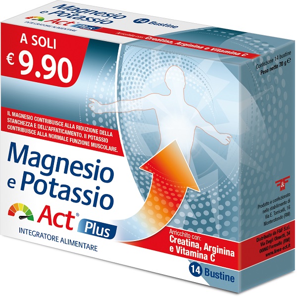 MAGNESIO E POTASSIO ACT PLUS 14 BUSTINE - Farmacianuova.eu