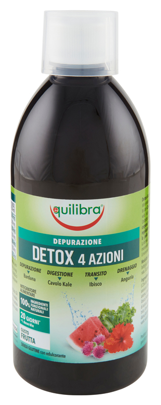 DETOX 4 AZIONI GUSTA FRUTTA 500 ML - Farmacianuova.eu