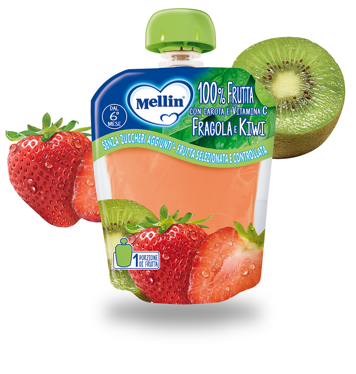 MELLIN POUCH FRAGOLA KIWI 90 G - Farmacianuova.eu