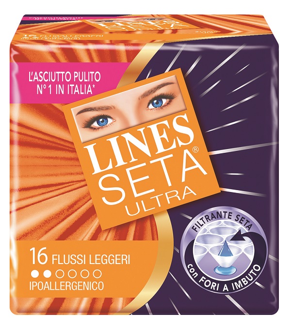 ASSORBENTE LINES SETA ULTRA LEGGERO 16 PEZZI - Farmacianuova.eu