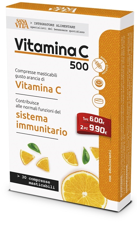 SANAVITA VITAMINA C MASTICABILE 30 COMPRESSE - Farmacianuova.eu