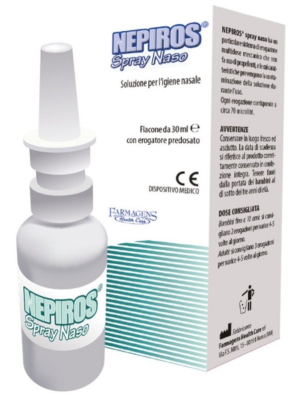 SOLUZIONE PER L'IGIENE NASALE SPRAY NEPIROS 30 ML - Farmacianuova.eu