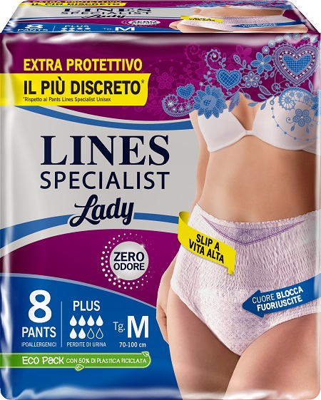 LINES SPECIALIST PANTS PLUS M FARMA 8 PEZZI - Farmacianuova.eu