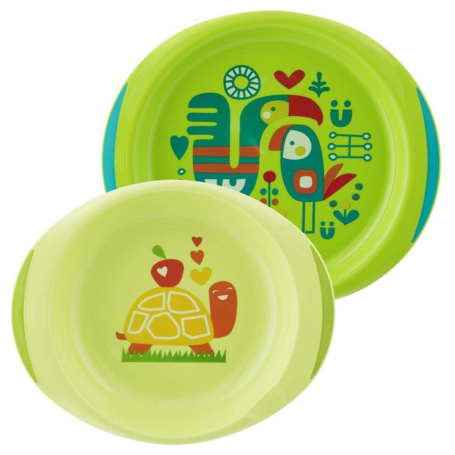 CHICCO PIATTO FONDO E PIANO 12M+ VERDE - Farmacianuova.eu