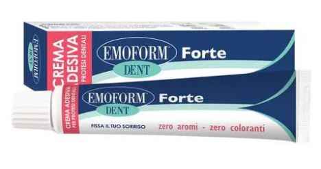 CREMA ADESIVA EMOFORM DENT FORTE PER PROTESI DENTALI 70 G - Farmacianuova.eu