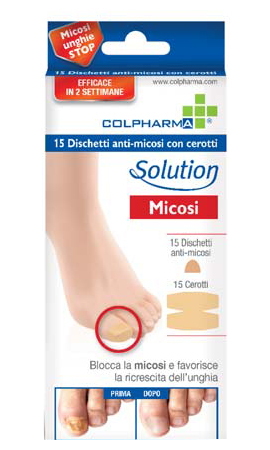DISCHETTO ANTIMICOSI CON CEROTTO COLPHARMA 15 PEZZI - Farmacianuova.eu