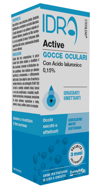 GOCCE OCULARI STERILENS IDRA ACTIVE 10 ML CON ACIDO IALURONICO 0,15% - Farmacianuova.eu