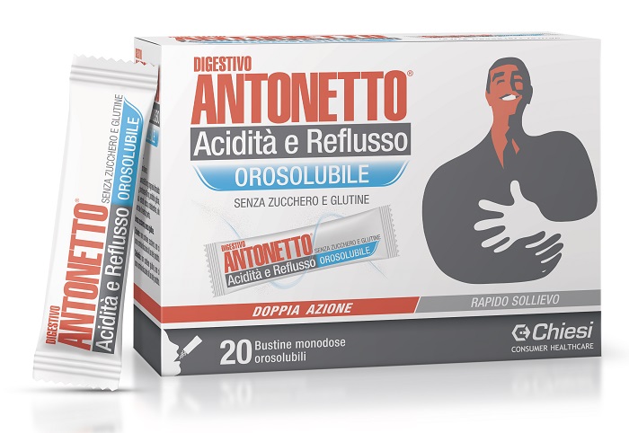 DIGESTIVO ANTONETTO ACIDITA' E REFLUSSO OROSOLUBILE 20 BUSTINE - Farmacianuova.eu