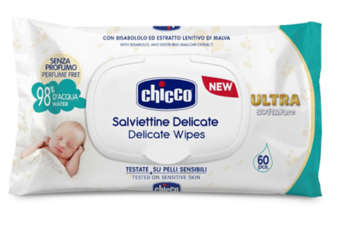 CHICCO COSMETICO SALVIETTE 60 PEZZI NO PROFUNO - Farmacianuova.eu