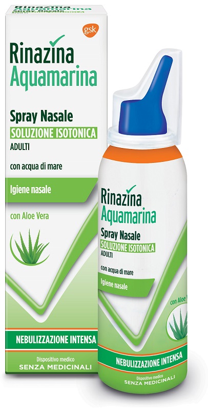 RINAZINA AQUAMARINA ISOTONICA ALOE SPRAY NEBULIZZAZIONE INTENSA 100 ML - Farmacianuova.eu