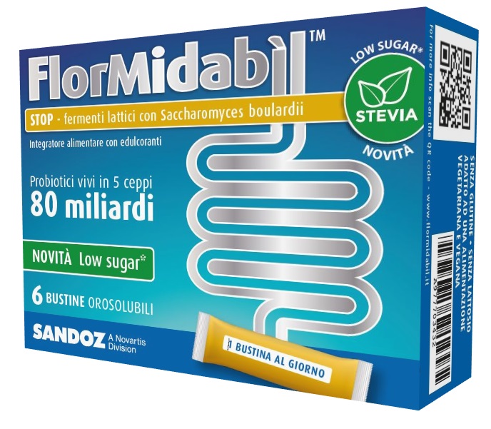 FLORMIDABIL STOP 6 BUSTINE CON STEVIA - Farmacianuova.eu