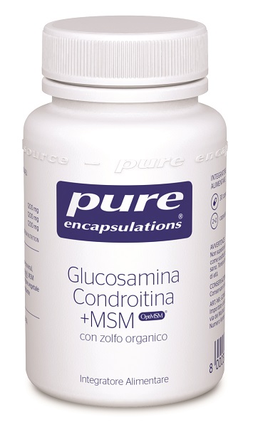 PURE ENCAPSULATIONS GLUCOSAMINA CONDROITINA + MSM 30 CAPSULE - Farmacianuova.eu