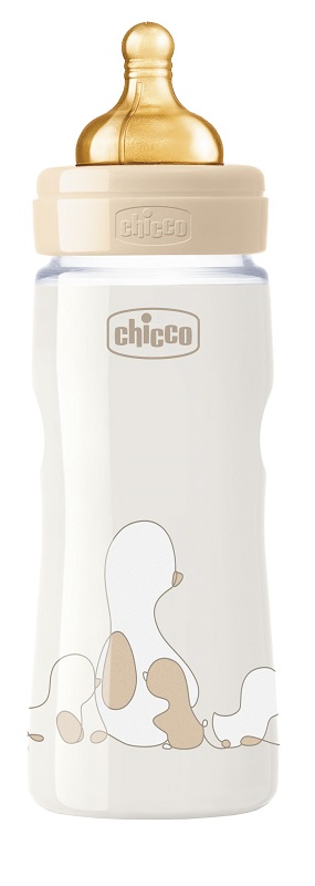 CHICCO BIBERON ORIGINAL 330ML TOUCH REGULAR UNISEX CON TETTARELLA IN CAUCCIU' - Farmacianuova.eu