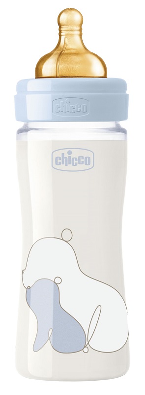 CHICCO BIBERON ORIGINAL 240ML VETRO 1 FORO 1 FORO BOY CON TETTARELLA IN CAUCCIU' - Farmacianuova.eu