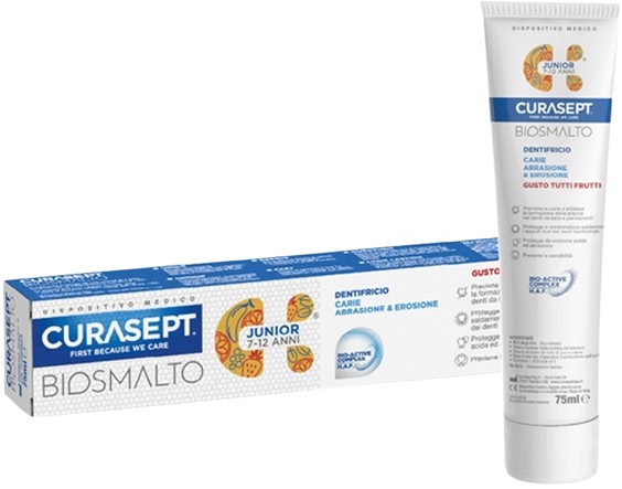 CURASEPT BIOSMALTO DENTIFRICIO JUNIOR 75 ML - Farmacianuova.eu