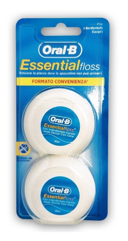 ORALB ESSENTIALFLOSS FILO INTERDENTALE CERATO 2 PEZZI - Farmacianuova.eu