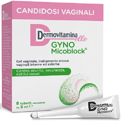 DERMOVITAMINA GYNOMICOBLOCK M 8 TUBETTI MONODOSE 5 ML - Farmacianuova.eu