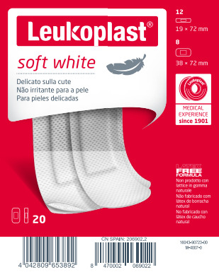 LEUKOPLAST SOFT WHITE 20 PEZZI ASSORTITI - Farmacianuova.eu