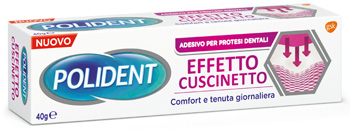 POLIDENT FISSATIVO EFFETTO CUSCINETTO ADESIVO PER PROTESI DENTALI 40 G - Farmacianuova.eu