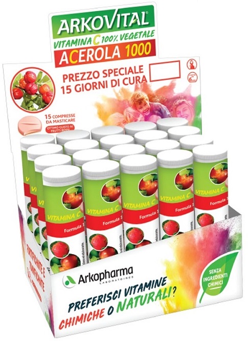 ARKOVITAL ACEROLA 1000 15 COMPRESSE - Farmacianuova.eu