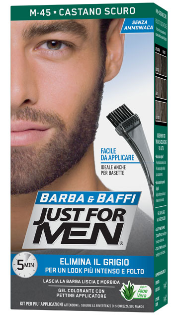 JUST FOR MEN BARBA & BAFFI M45 CASTANO SCURO 51 G - Farmacianuova.eu