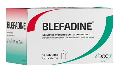 BLEFADINE 14 SALVIETTE MONOUSO PER DETERSIONE PERIOCULARE - Farmacianuova.eu