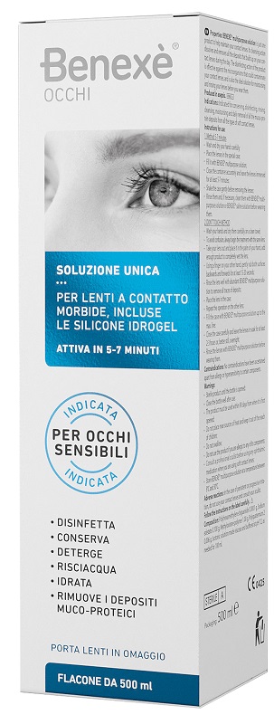 SOLUZIONE UNICA BENEXE' PULIZIA LENTI A CONTATTO 500 ML - Farmacianuova.eu